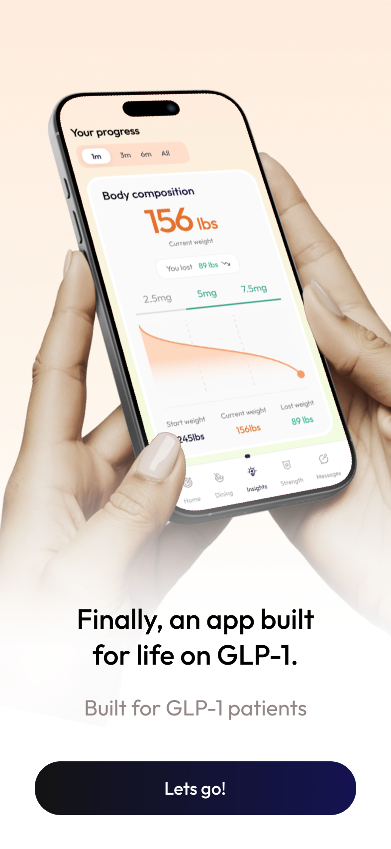 ProgressRx welcome screen on iPhone